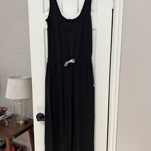 Vuori Charcoal Sleeveless Jumpsuit